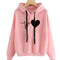 Heart Print Streetwear Hoodies Women Sweatshirt Spring Autumn Long Sleeve Hoodie Clothes