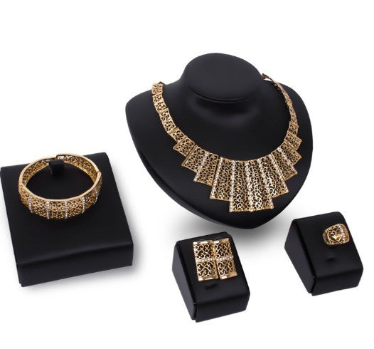 new foreign trade jewelry set, Bridal Wedding Party Jewelry four sets of fast sell through manufacturers source