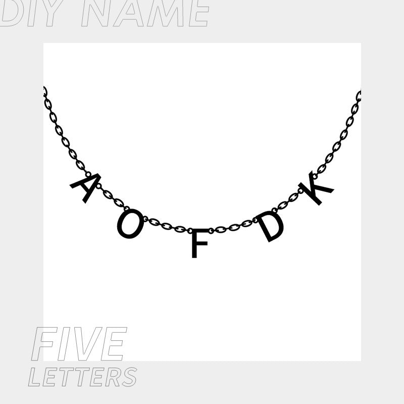 Personalized Name Necklace for Women Initials Necklace Custom Letter Necklace Birthday Gift