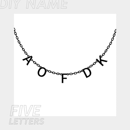 Personalized Name Necklace for Women Initials Necklace Custom Letter Necklace Birthday Gift