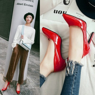 Single shoes simple pointed stiletto women