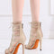 Skin Color Latin Dance High Heels