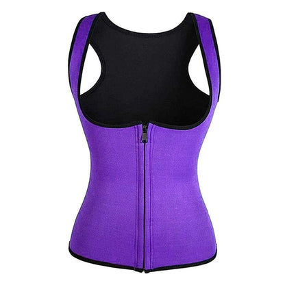 Zipper-Style Ladies Body Tummy Court Corset, Yoga Wear, Fitness Vest, Shapewear