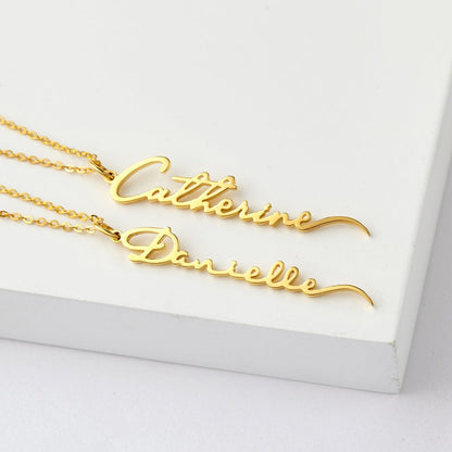 Personalized Signature Name Necklace Stainless Steel Necklace Women Jewelry