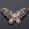 Red Trees Brand High Quality Butterfly Insect Brooches For Women Wedding With Cubic Zirconia Sweater Accessories Brooch Drop