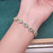 Inlaid Natural Olivine Bracelet For Women