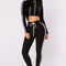 Women Ladies Tracksuit Crop Top Hoodies Sweatshirt Pants Sets Slim Wear Casual Suit