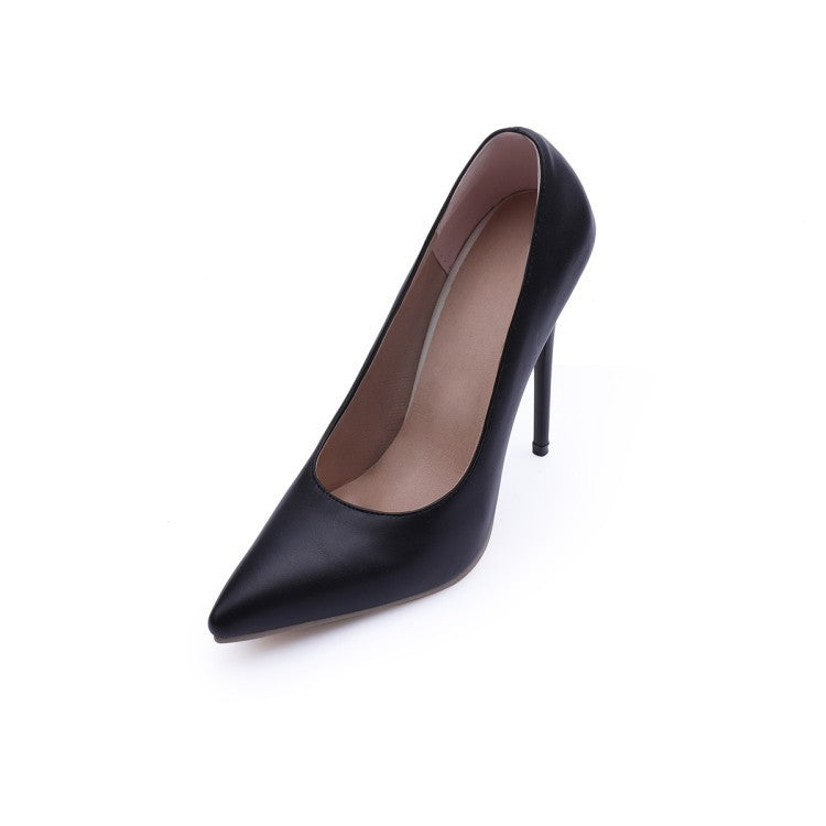 Autumn Stiletto Heel High Heels Pointed Toe Low-cut Shoes Women