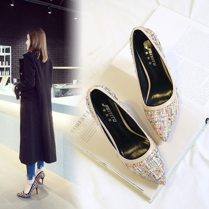 Fine heel fine heel professional heel shoes 2021 autumn and winter new lady fashion fashion cloth women shoes