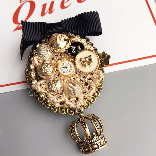 Pearl vintage Famous Luxury Brand Designer Jewelry Brooch Pins Broach For Women Sweater Dress