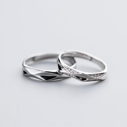 S925 Silver Couple For Men And Women Couple Rings