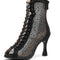 Black Hollow Summer Latin Dance High Heels