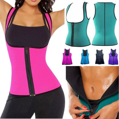 Zipper-Style Ladies Body Tummy Court Corset, Yoga Wear, Fitness Vest, Shapewear