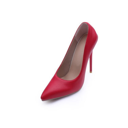 Autumn Stiletto Heel High Heels Pointed Toe Low-cut Shoes Women