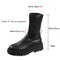 Thick Sole Knee High Boots For Women Chunky Heel Black Long Boots Leather Knight Boots Fashion Winter Shoes