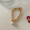 Bohemian Gold Bracelet on Hand for Women Female Vintage Portrait Pearl Coin Chain Bracelet Bracelet Set Trendy Jewelry