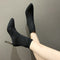 Pointed Toe Boots Women Sock Shoes