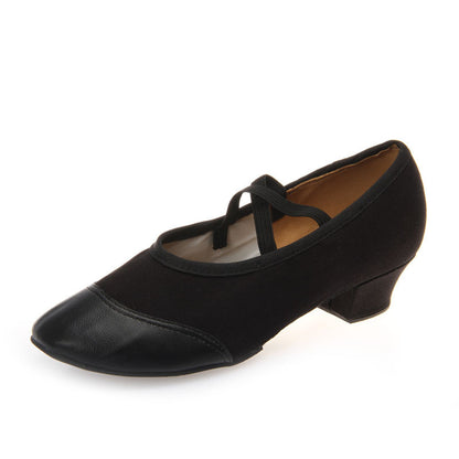 Women's Dance Mid-heel Soft-soled Cloth Shoes