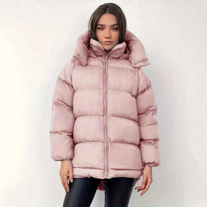 Women's Cotton-padded Jacket Coat Thickened Warm Mid-length Coat