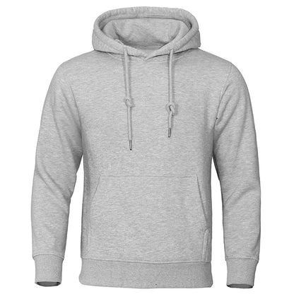 Solid Color Pullover Sweatshirt Spring Fashion Fleece Unisex Hoodie