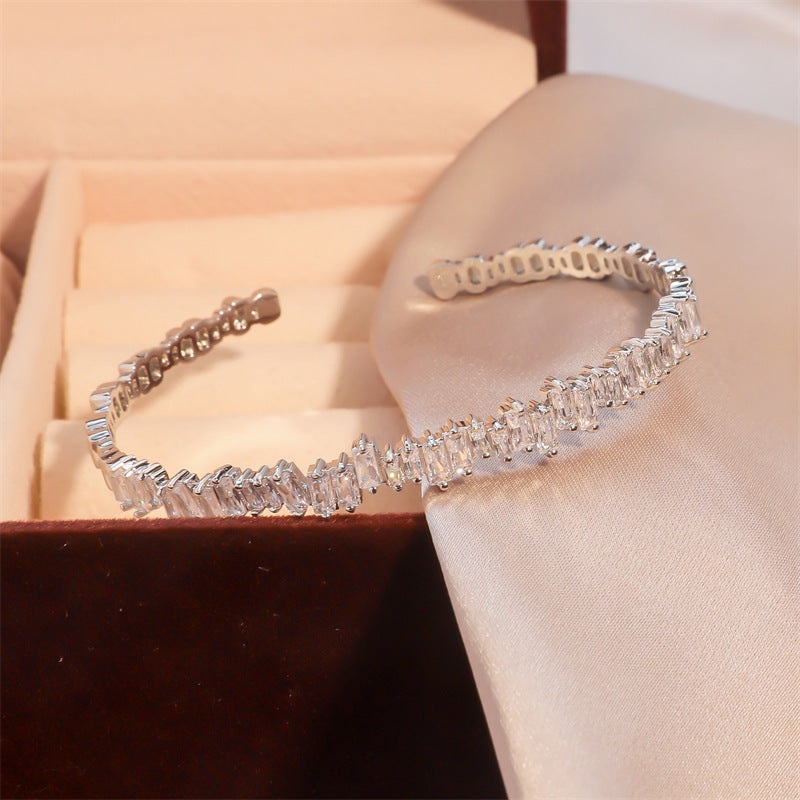 Geometric Irregular Zircon Starry Bracelet For Women