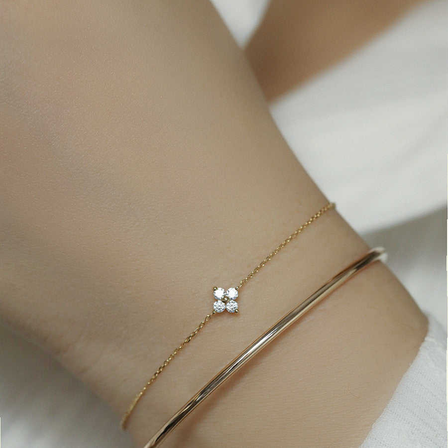 S925 Silver Gilded Sterling  Bracelet For Women