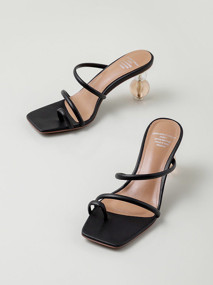 Designer Shoes Profiled Heel Sandals And Slippers Women