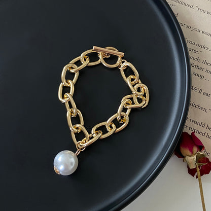 Bohemian Gold Bracelet on Hand for Women Female Vintage Portrait Pearl Coin Chain Bracelet Bracelet Set Trendy Jewelry