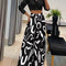 European And American Autumn Best-selling Printed Wide-leg Pants